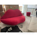 Tela de terciopelo moderno de alta calidad HLR-37 Lipsofa